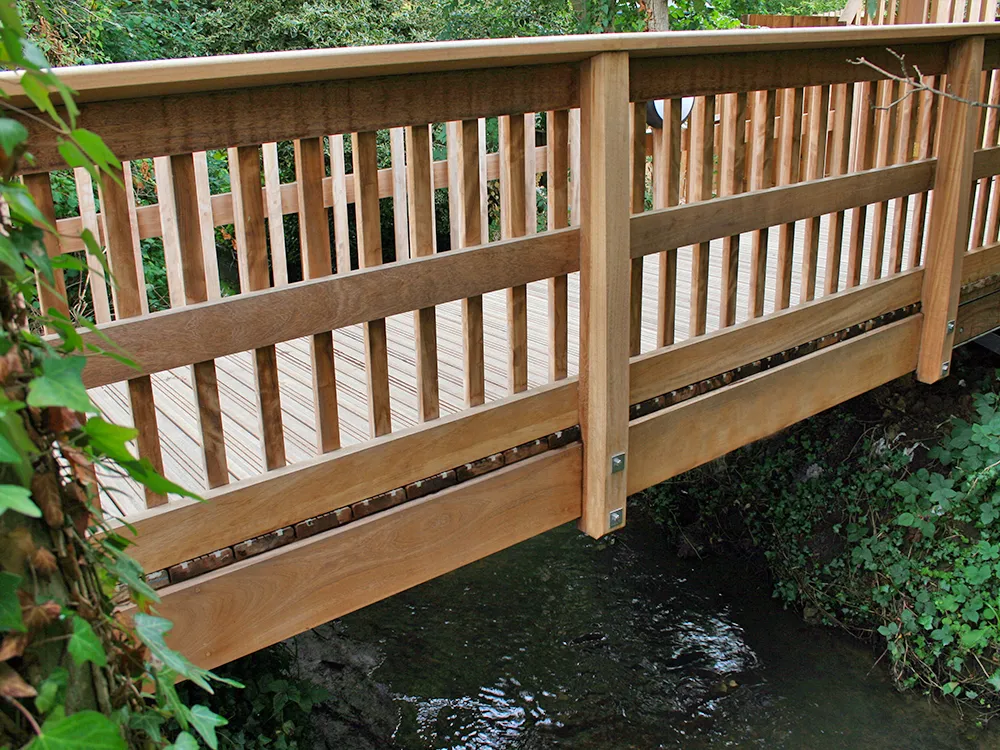 bridge over a stream